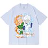 230 Gsm 100% Cotton HXH V7 Gon Killua Print Unisex Heavy Cotton T Shirt