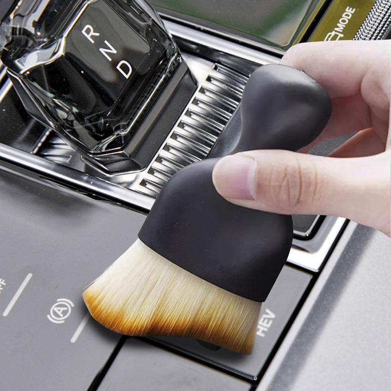 Car gap dust brush interior car wash brush makeup beauty brush car cleaning air conditioning trend cleaning brush