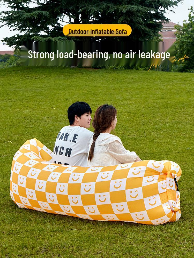 Portable Foldable Inflatable Sofa for Camping and Music Festivals - Quick Inflate In One Minute