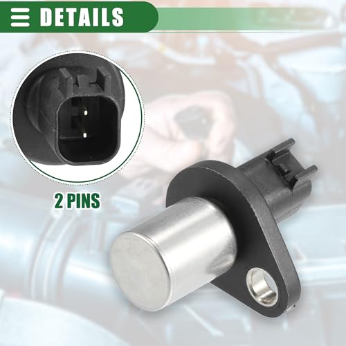 Motoforti Engine Camshaft Position Sensor Cam Position Sensor for Jaguar XKR 2000-2009 ABS Metal No.XW436C315BB Black Silver Tone