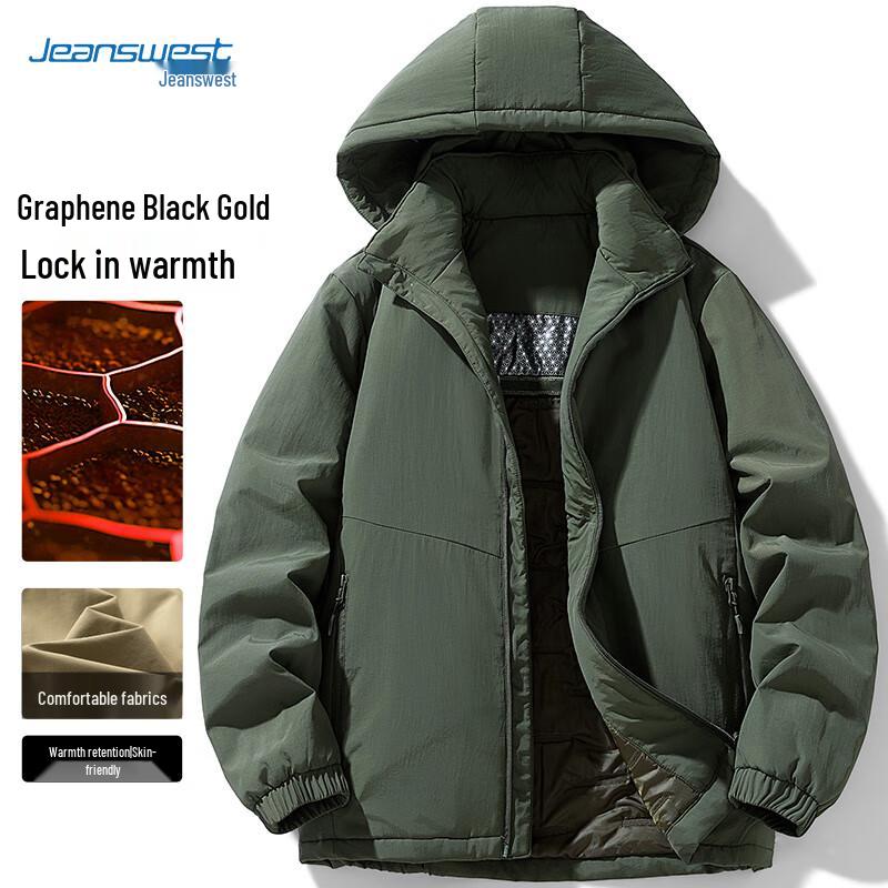 

JEANSWEST Мужская зимняя куртка с капюшоном XL