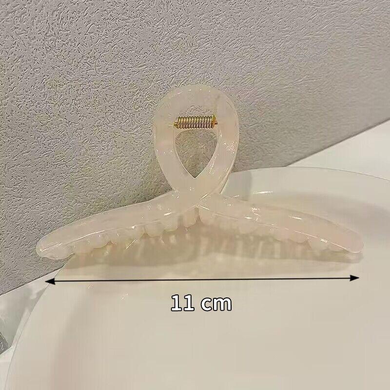 

Элегантная большая заколка-акула для женщин - аксессуар для волос на затылке