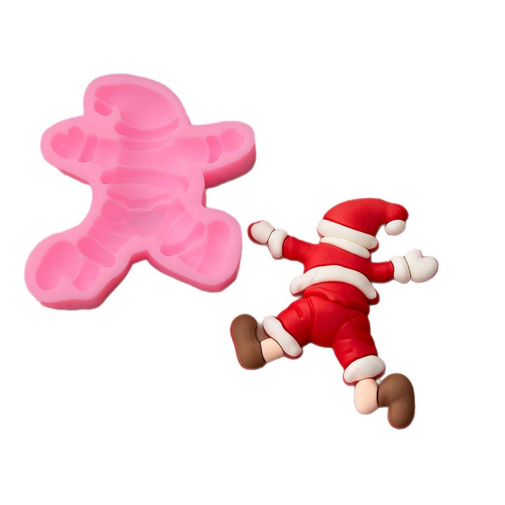 2025 Christmas Cartoon Snowman Tree Merry Christmas Silicone Cake Mold
