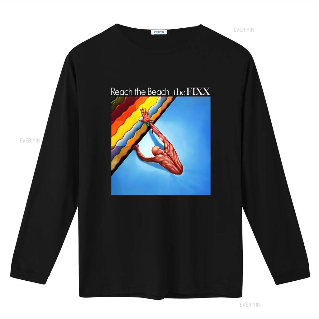 Best New The Fixx Reach Beach Rock Band London Classic T Shirt Size S 2Xl LPJM Vintage Washed Unisex Stylish Graphic Casual