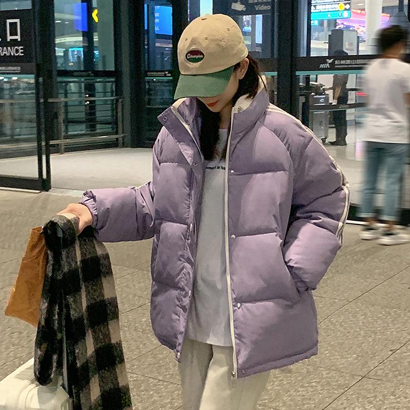 New Down Cotton-padded Clothes Women's Bread Clothes Stand-up Collar Cotton-padded Clothes Korean Version Loose Winter Thickened Cotton-padded Jacket