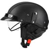 Retro Motorcycle Helmet DOT Approved Built In Sunglasses Casco Moto Helmet Detachable Insert Liner Vintage German Half Helmet