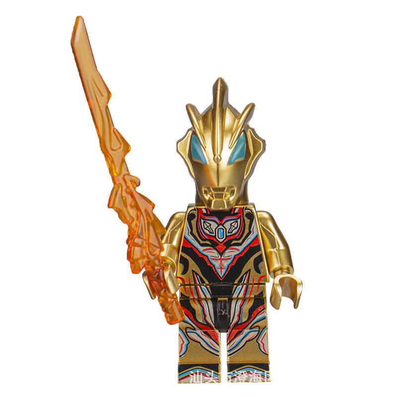 Ninja Warrior Superhero Doll With Weapon Single Building Block Assembly Toy