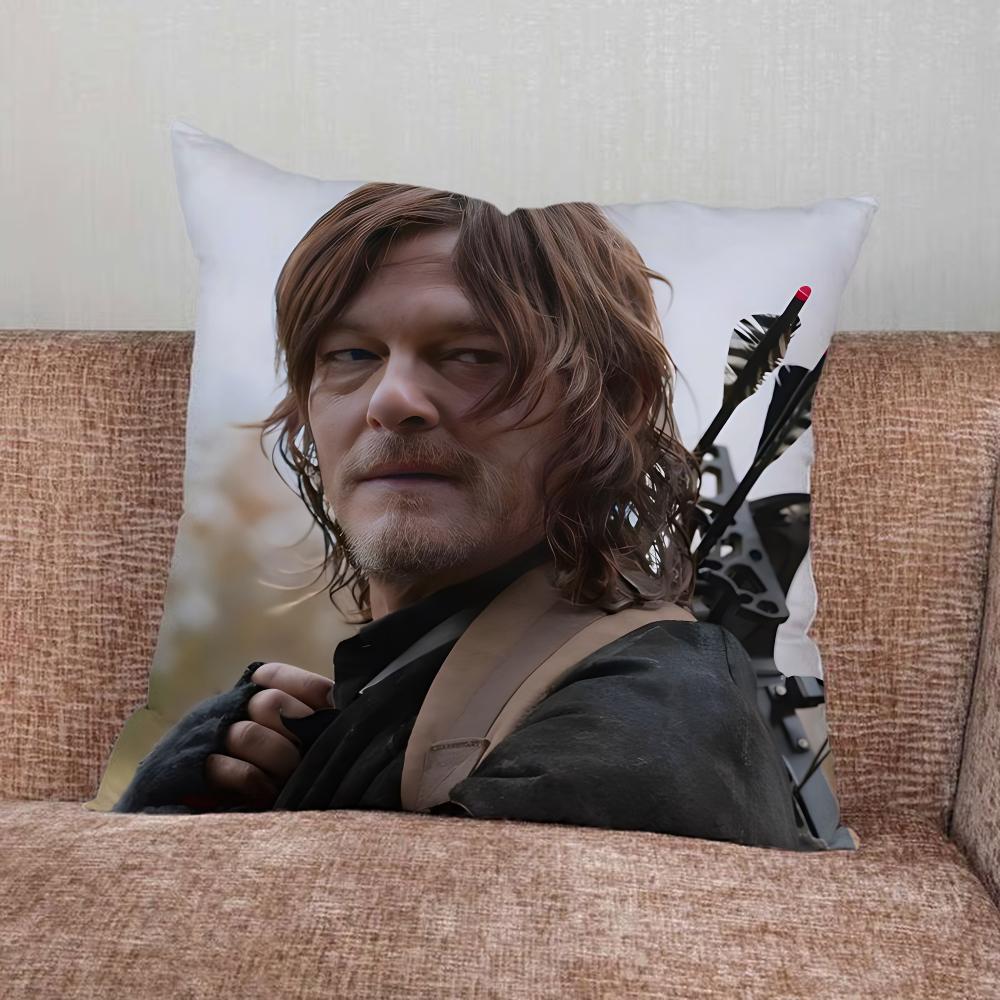 Dead D-Daryl Dixon Pillow Case For Home Bedroom Car Office Decoration Living Room Sofa Cushion Cover Suitable