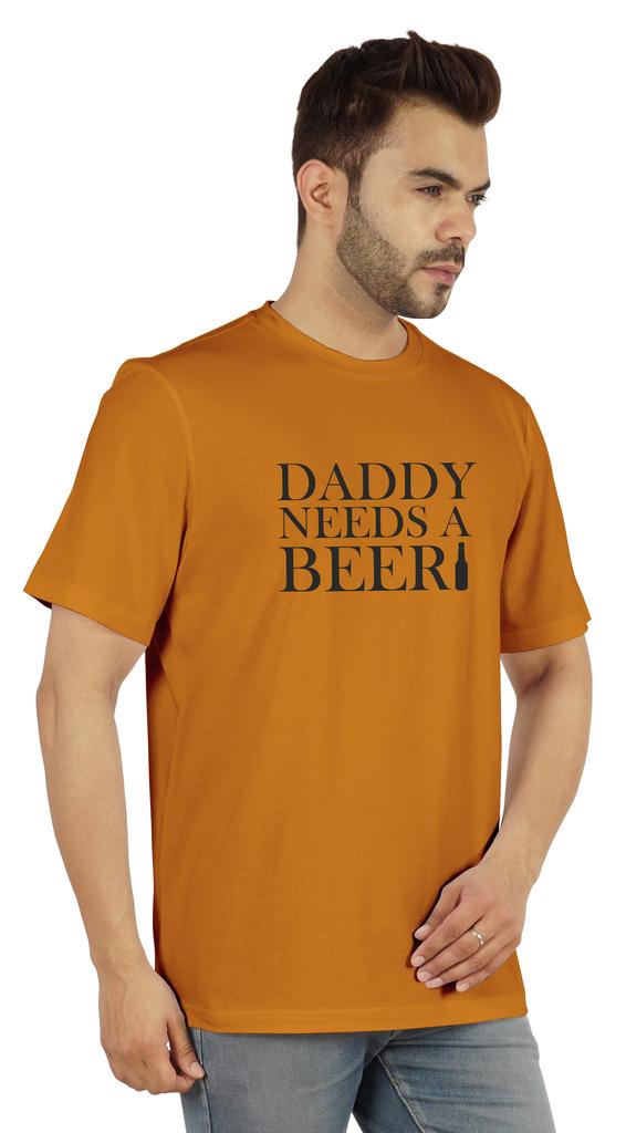 Inkmeso Graphic Tshirt For Men  s   Daddy Needs A Beer   Funny Quotes Dad  s Drinking Tee