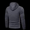 2025 Men's Trendy Solid Color Hooded Sweatshirt - Autumn/Winter Versatile Casual Pullover