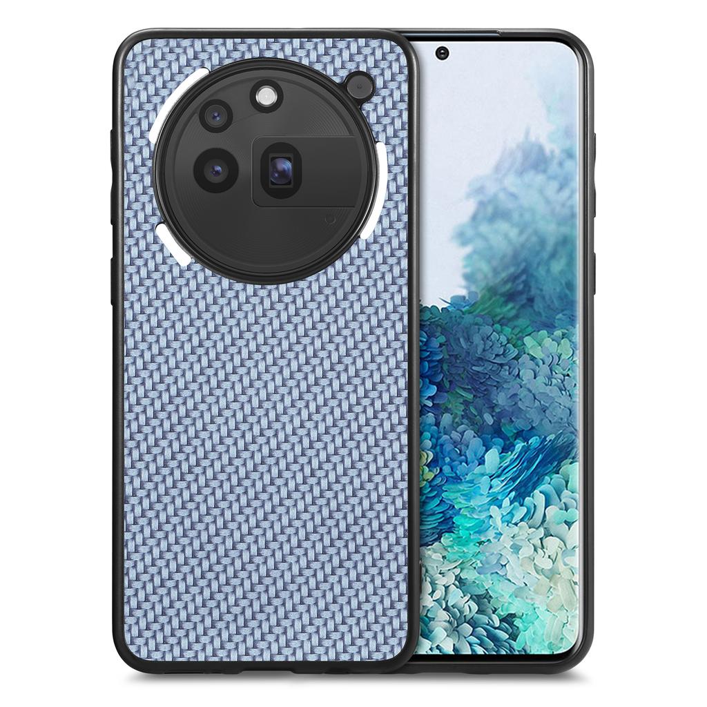For Nothing Phone (3a) Pro Case Carbon Fiber Texture PU+PC+TPU Phone Back Cover