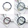 Korean Version Of The Three-strength Rubber Band High-elastic Pearl Head Rope For Women And Girls
