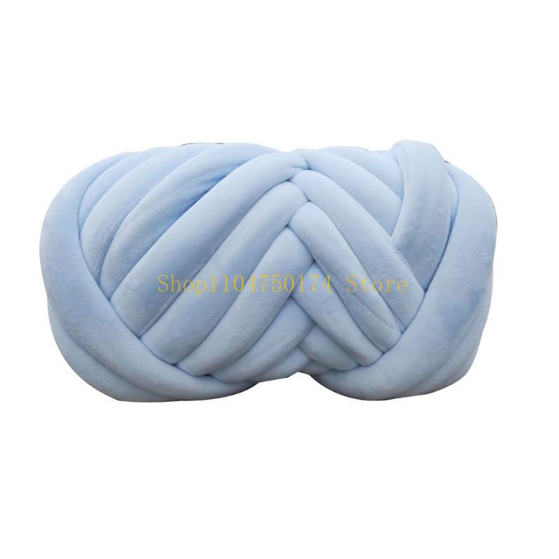 Chunky Tube Yarn for Knitting Soft and Plush Crystal Braid Cotton Thread top sale