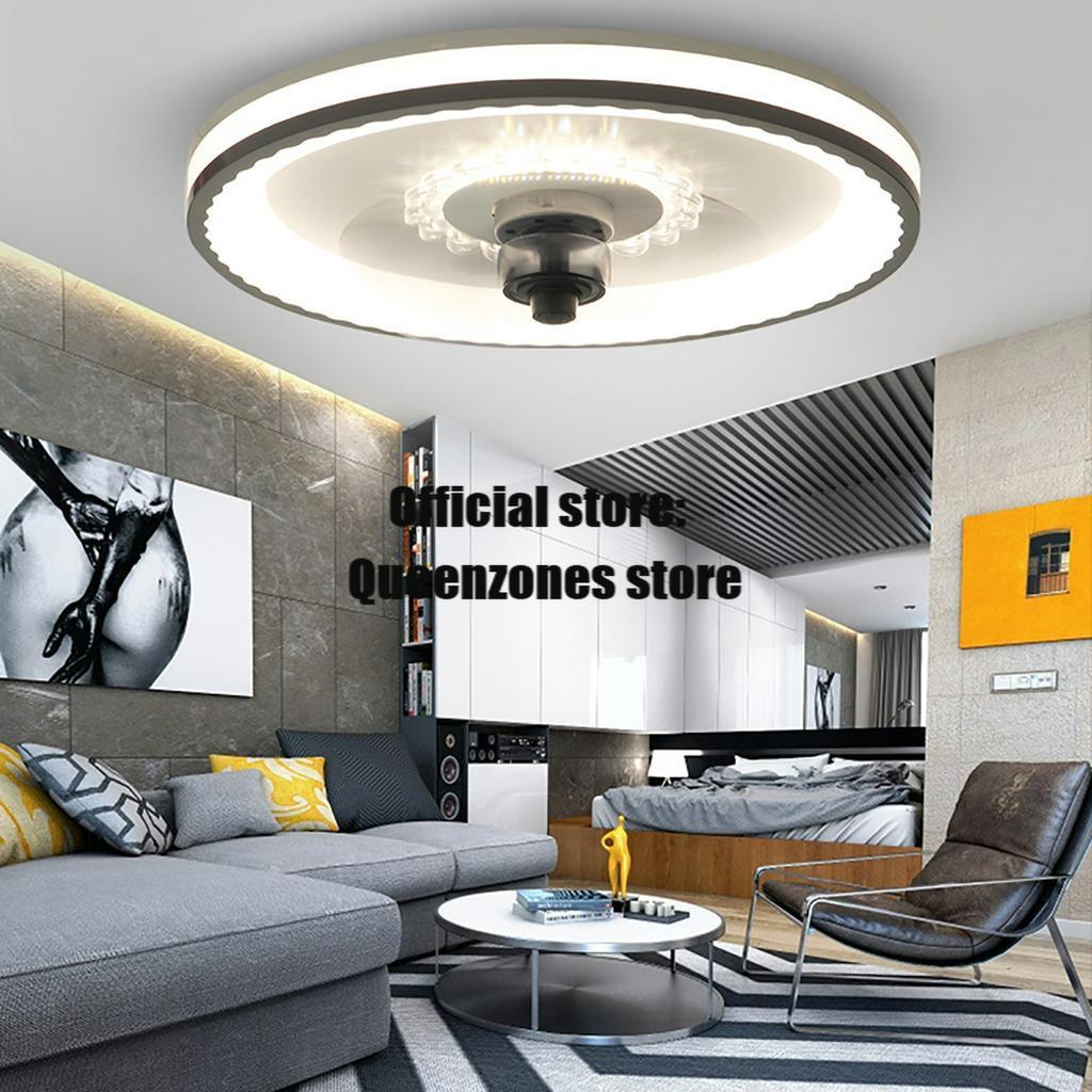 AC 220V Dimmable LED Ceiling Fan Light Remote Control Fan With Lighting Adjustable Wind Speed LED Air Cooler Lamp 72W
