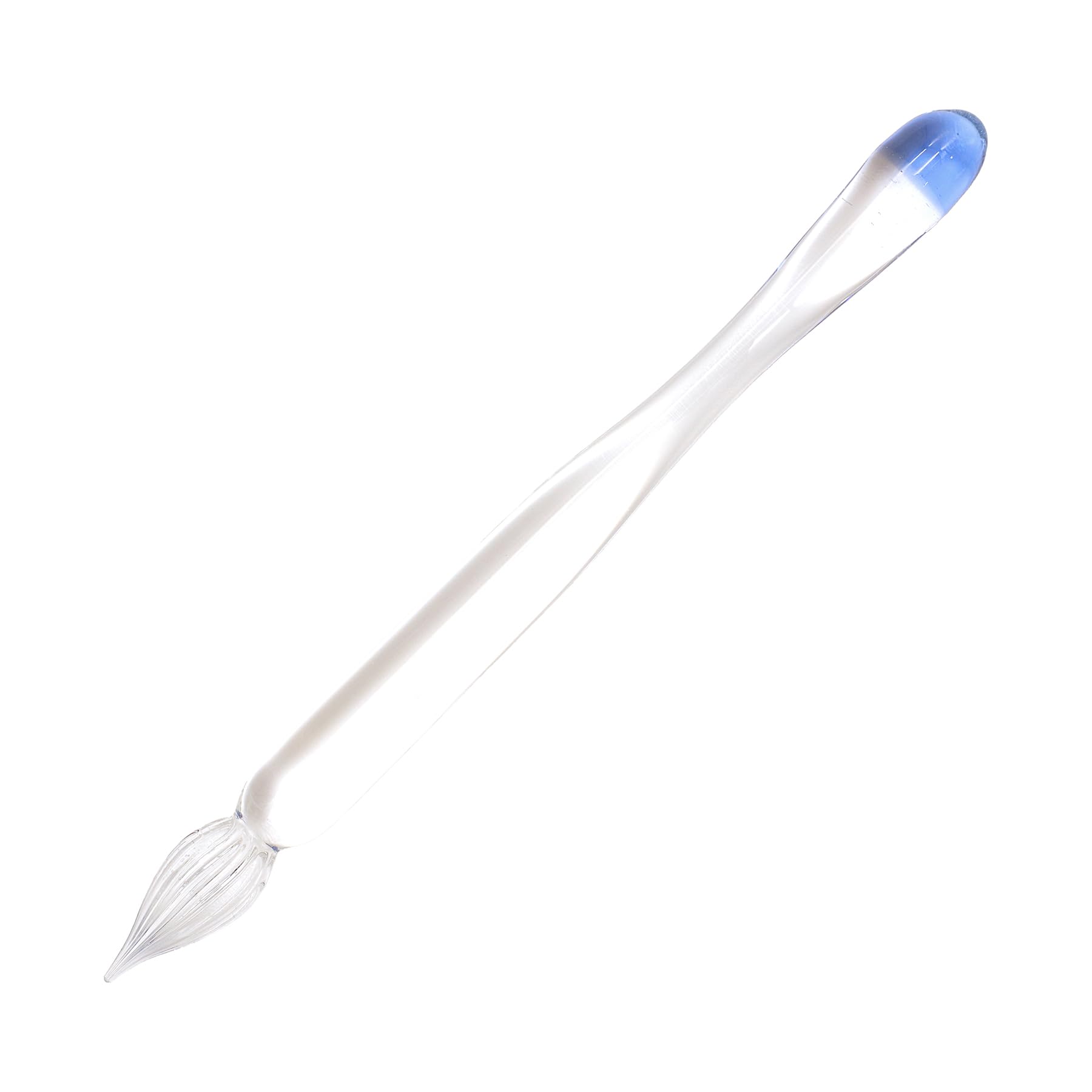 

BRIDE Glass Pen A Short Barrel Pen for Everyday Use [Iris Blue] - Simple, Transparent,