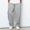 Four Seasons Solid Color Rope Waist Casual Sports Pants