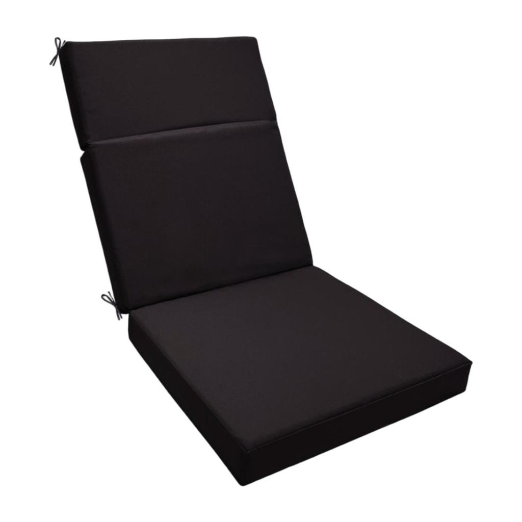 Patio Chair Cushion Seat Pad with Ties Water Resistant with Removable Cover for Deck Front Porch Yard Lawn Furniture Pool