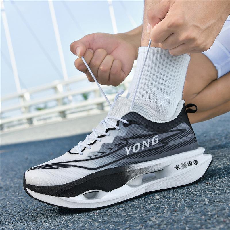 Autumn and winter red rabbit running shoes carbon plate breathable and lightweight sports shoes middle school students marathon sports racing running