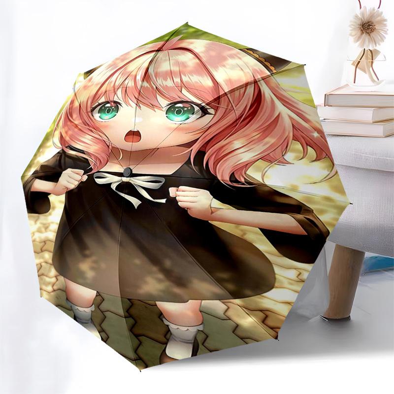 

1pc Cat Ear Hooded Umbrella: Automatic Opening, Foldable Design, Outdoor Use, Perfect Gift for Fans and Travelers!I051