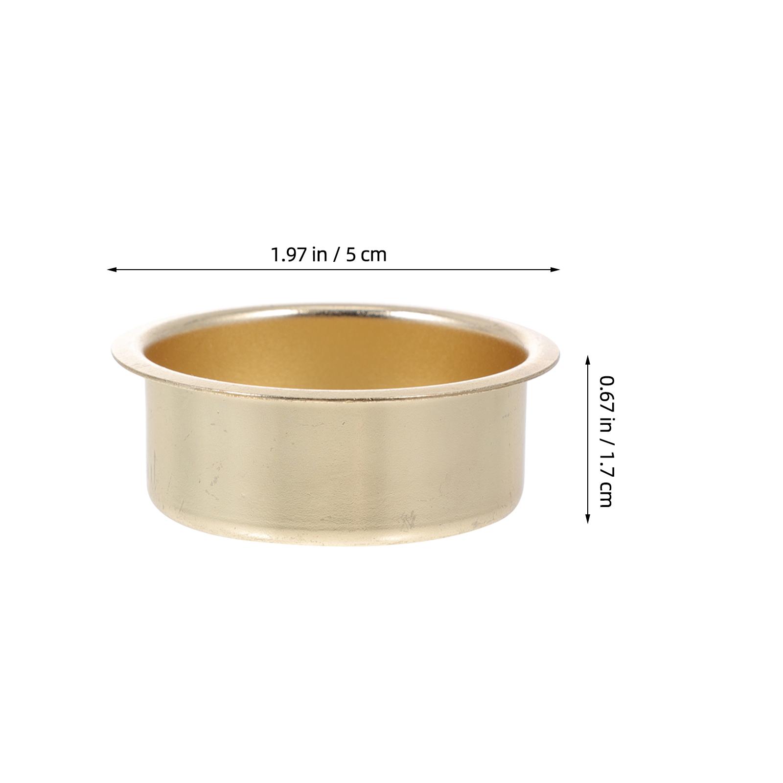 

4pcs Metal Candle Cups small Candle Holder Household Holiday Candlestick Party Decoration diy Candle making cups home ornaments золотистый