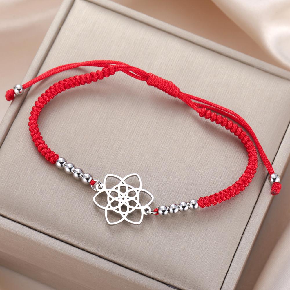 Dawapara Vintage Seed of Life Bracelet Powerful Sacred Geometric Figures Yoga Jewelry Stainless Steel Couple Bracelet