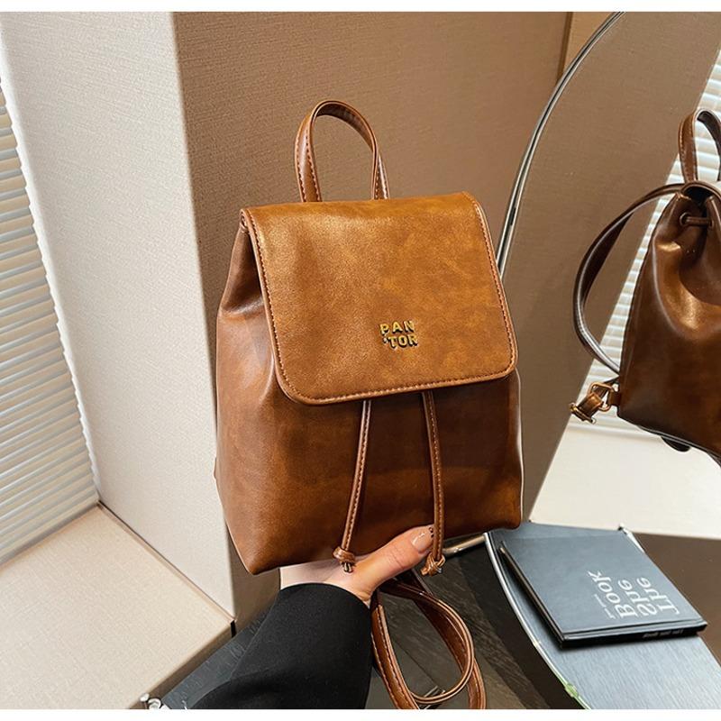 Student class backpack women's winter new trendy fashion student bag high-end portable women's bag