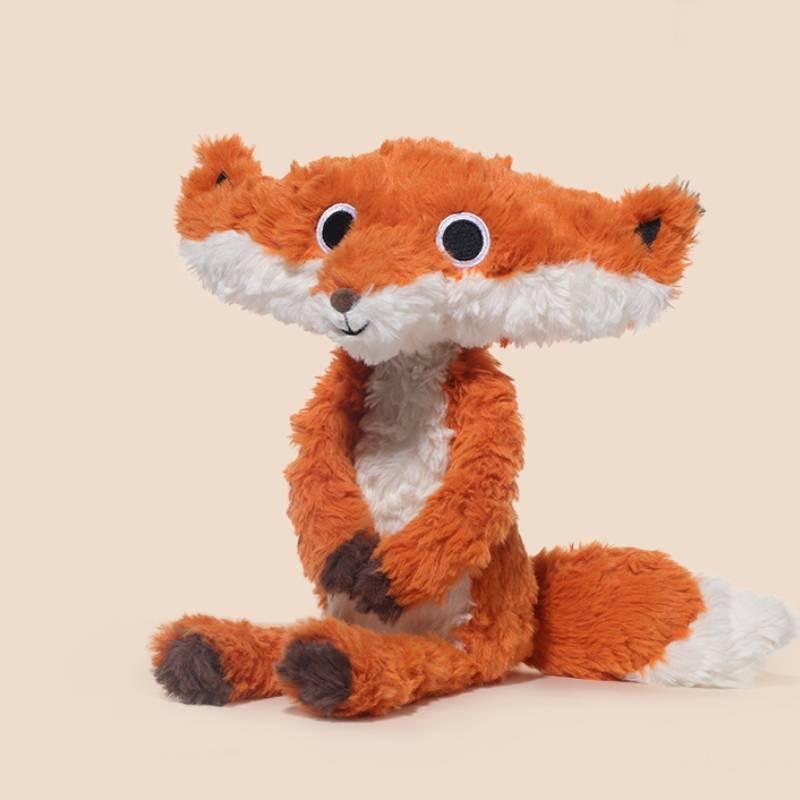 Adorable 38cm Dewar Fox Plush Toy Soft Stuffed Animal Cute Birthday Gift For Girls
