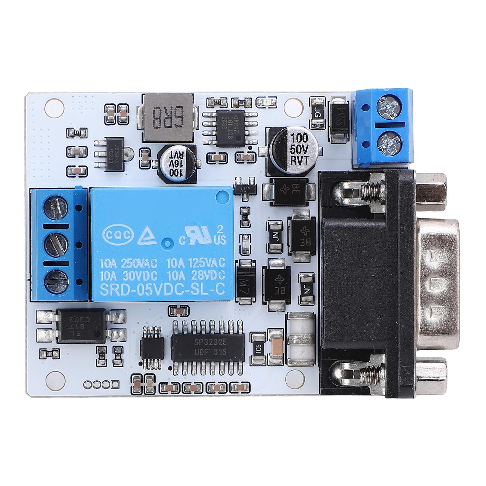 

RS232 Relay Module Opto Single Channel Serial Port Control Relay Module 8 Bit MCU SP3232