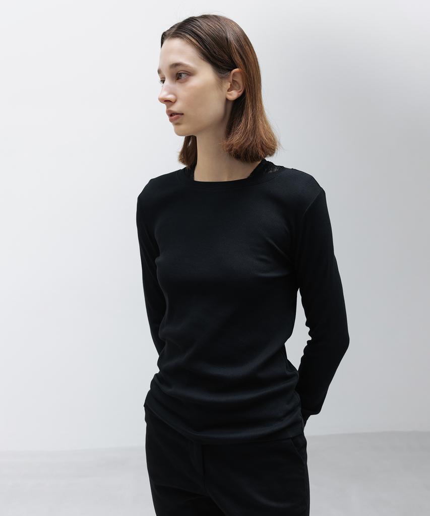 INSILENCE WOMEN W Supima Cotton Long Sleeve T-Shirt Black