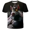 Men Fashion Short Sleeve 3d Print T Shirt Round Neck Summer Plus Size Tees