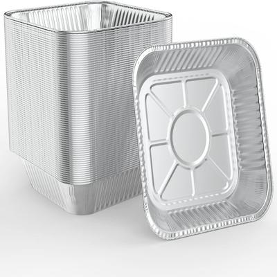 20CM Airfryer Aluminiumfolie Pan Keukengerei Voedselcontainers Vierkant Oven BBQ Bakplaat Oliebestendig Anti-aanbak Keuken Bakgereedschap