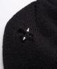 BLACKBLOND Bibbidi Hand-Stitched Graffiti Logo Beanie (Black)