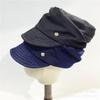 Lazy pleated denim cap women's literary newsboy hat spring and autumn thin fashion equestrian hat
