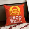Mexican Flavor TTaco BBell Cushion Cover Reversible Soft Durable Pillow Cover Home  Car MultiScene Use for Daily Comfort