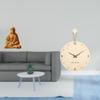 Sacred Heart Jesus Statue And Minimalist Nordic Wall Clock Decorative Collectible Ornament for