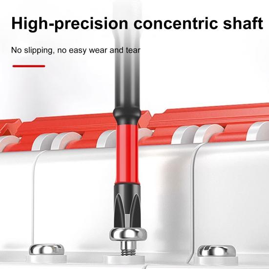 Impact Screwdriver Bit Set Rustproof Corrosion Resistant Magnetic Slotted Heads 1/4 Inch Hex Shank Cross Slot Screw Driver Drill Bits