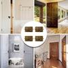 2 Pieces Thick Solid Brass Heavy-Duty Hinge for Furniture Butterfly H-Type Folding Hinges for Wardrobe & Cabinets Hardware