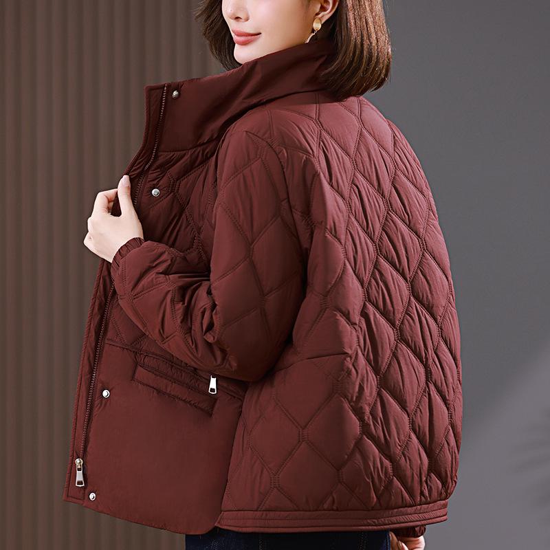 

Women s 2024 Fashionable Lightweight Cotton-Padded Winter Jacket - Stylish & Warm Short Coat for Early Winter XL (135-150 jin)