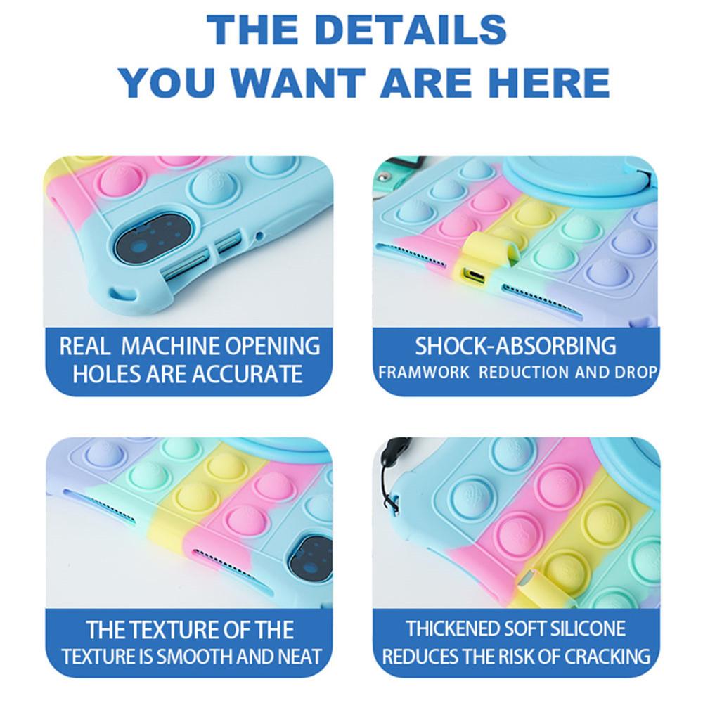 360 Rotate Soft Silicone Kids Safe Case For Honor Pad 8 12inch Full Body Handle Kickstand Tablet Cover With Strap