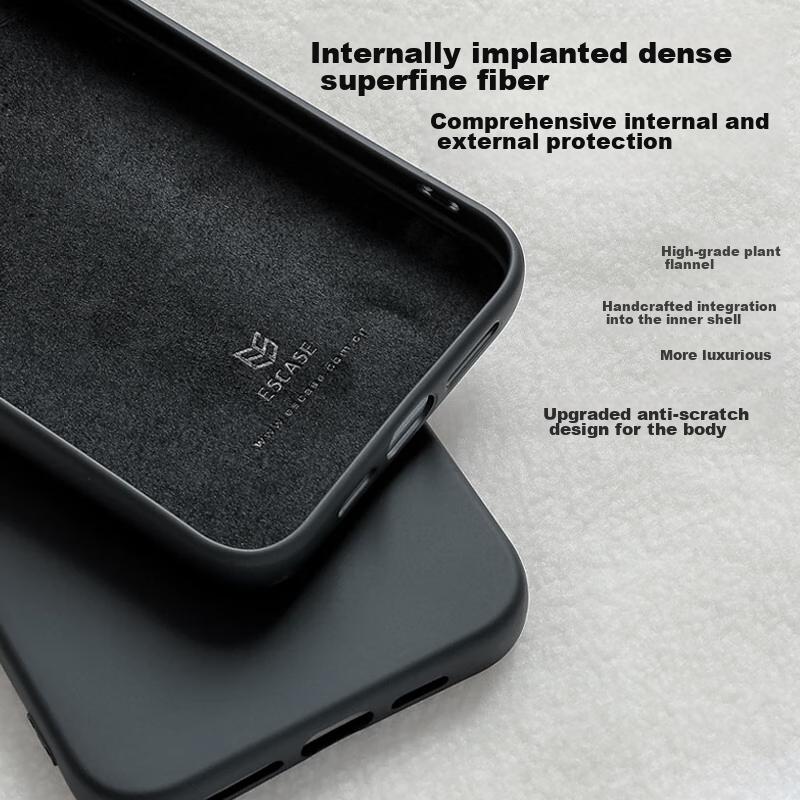 IPhone 15 Pro Case, IPhone 15 Pro Protective Cover, Full Protection Upgraded Liquid Silicone Shockproof Ultra-Thin Soft Case, Elegant Black SG-01