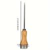 Punta da Ghiaccio in Acciaio Inossidabile Punzone Manico in Legno Antiscivolo Utensili da Cucina Campeggio Tritaghiaccio Portatile Strumento Rompighiaccio
