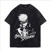 Anime Jujutsu Kaisen Ryomen Sukuna Cool Printed T-shirt Men Manga Cotton Tshirts Vintage Washed T Shirt Harajuku Male Tops