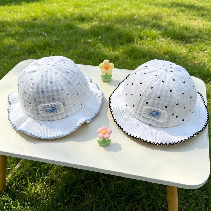 Baby Summer Sun Hat With Adjustable Breathable Fabric For Kids Protection