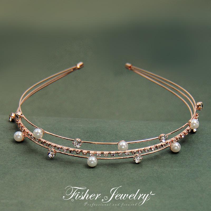 New Exquisite Elegant Opal Thin Hairbands Headband Gift For Women Girls Hair Head Hoop Bands Accessories Headdress Headwear