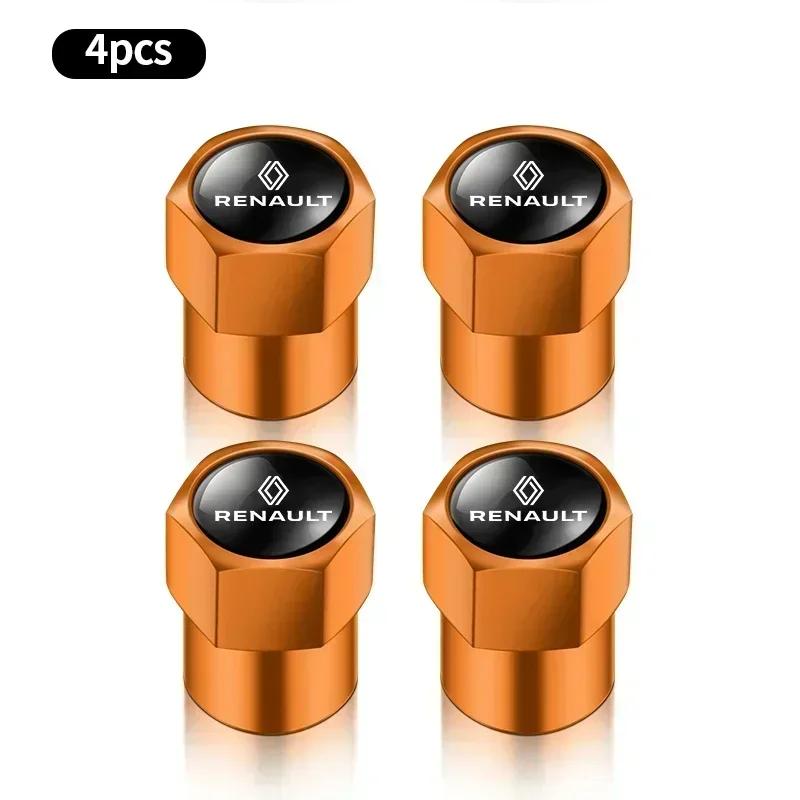 2026 Caliente Para Tapas de Rueda Renault Nueva Aleación Metálica Tapa de Válvula de Neumático de Rueda de Coche Fundas Impermeables a Prueba de Polvo para Renault koleos duster meg