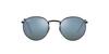 RB3637 Green Blue Mirror Size 50 Ray-Ban Sunglasses, Black/Crystal Lenses,