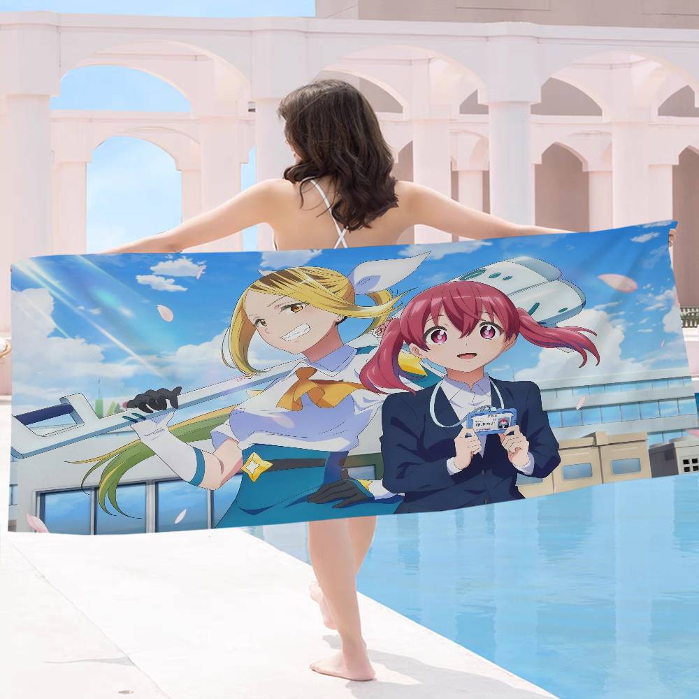 M-Magilumiere Co Ltd Cartoon Microfiber Printed Beach Towel Mountain Climbing Yoga Beach Swimming Running Absorbent Soft Towel