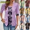 Blusas e Camisas Casuais de Manga Curta da Moda Feminina
