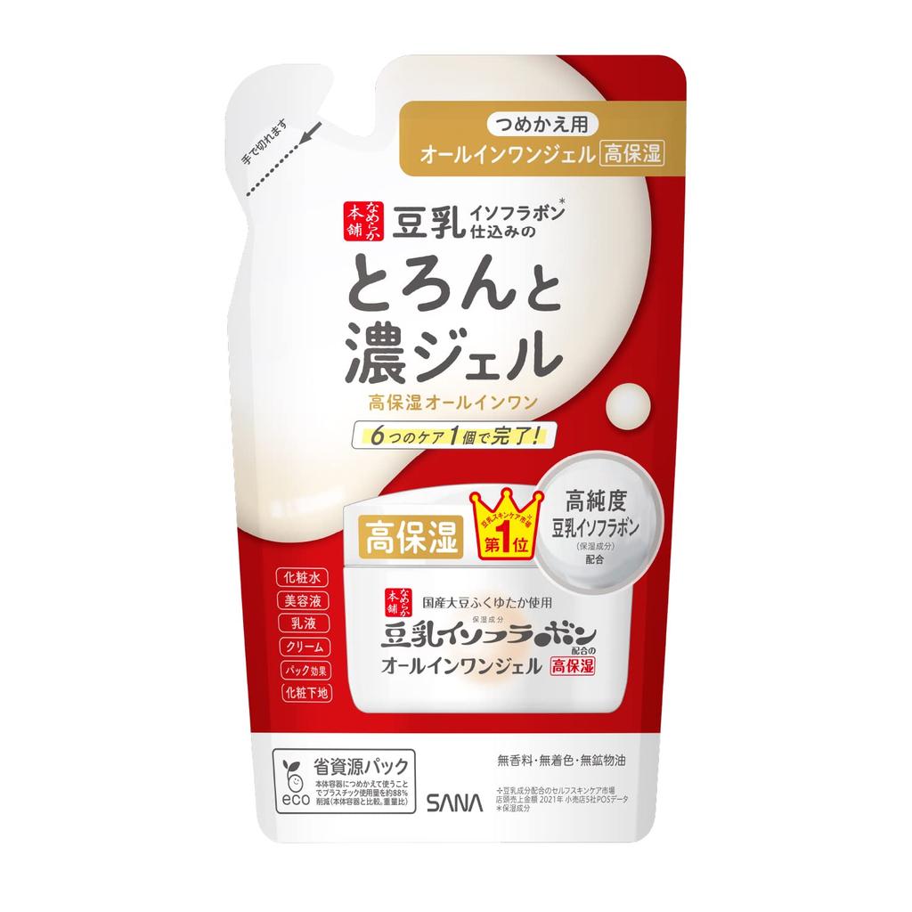 Nameraka Honpo Thick Gel Enrich Refill 100g Gel All-in-One