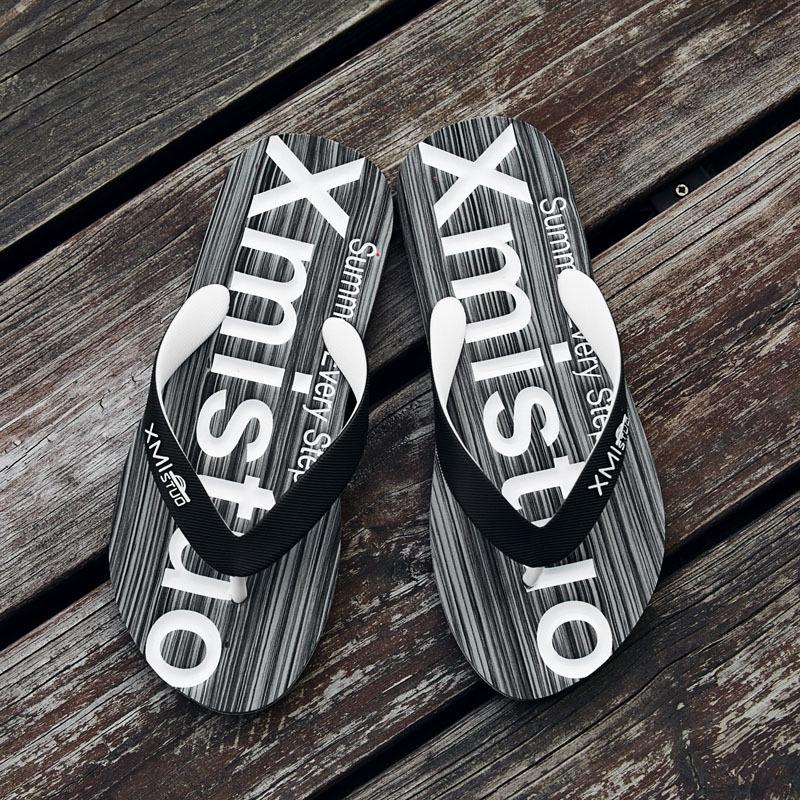 

Повседневные нескользящие дизайнерские тапочки мужские индивидуальные шлепанцы с мягкой подошвой пляжная обувь для мужчин модные уличные сандалии лето 44